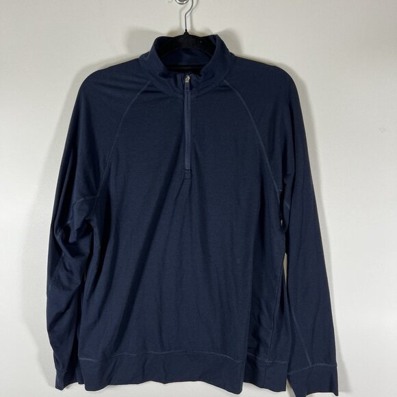 G/Fore 1/4 Zip Sweater Golf Pullover Men’s Size M US‎ Stretch Athletic Blue - Picture 1 of 7